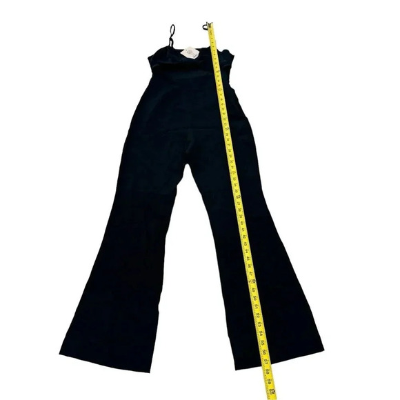 Lita by Ciara Womens Black Jumpsuit Tie Front Spaghetti Straps Size S NWT - Picture 4 of 11